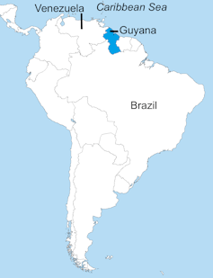 Map of South America