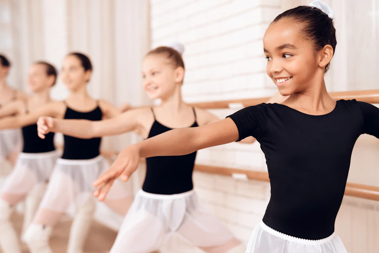 Picture of a children's ballet class
