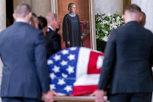 In death, as in life, Ruth Bader Ginsburg balanced being American and Jewish
