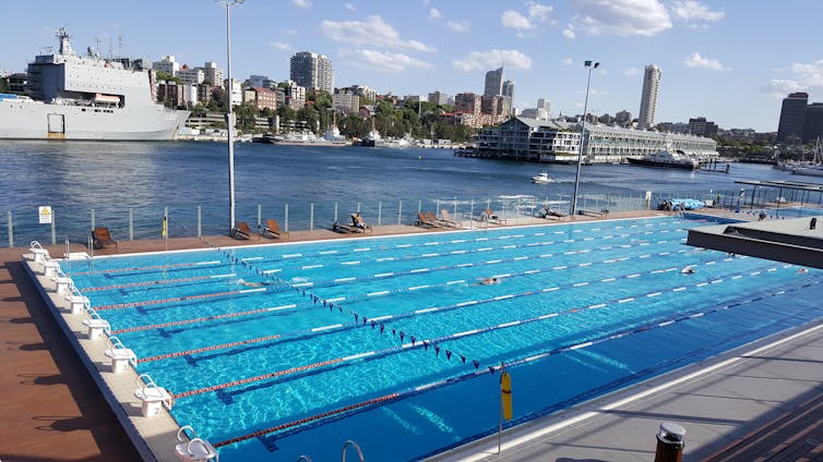 An outdoor pool in Sydney.