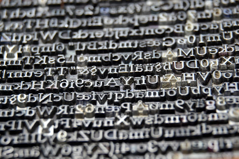 tipos de letras de imprenta.