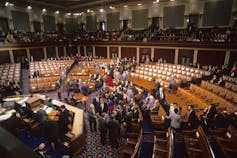 The floor of the U.S. House of Representatives in 1993.