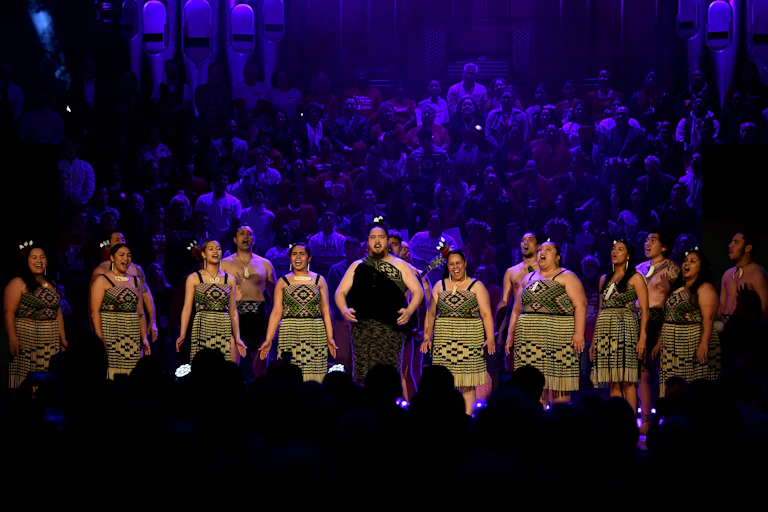 Maori group performing
