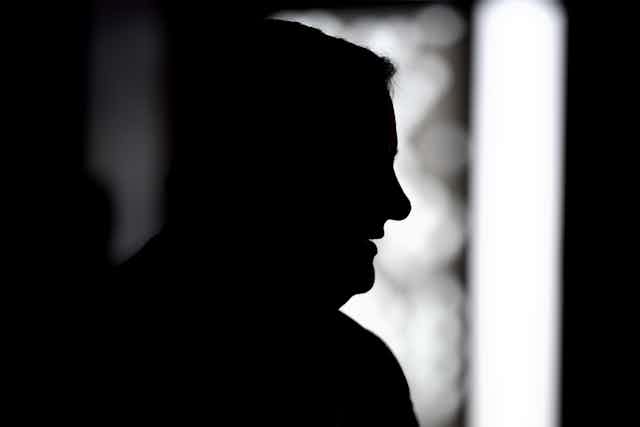 A silhouette of Anthony Albanese