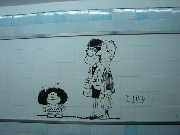 Mafalda en el metro. Violina/Flickr, CC BY