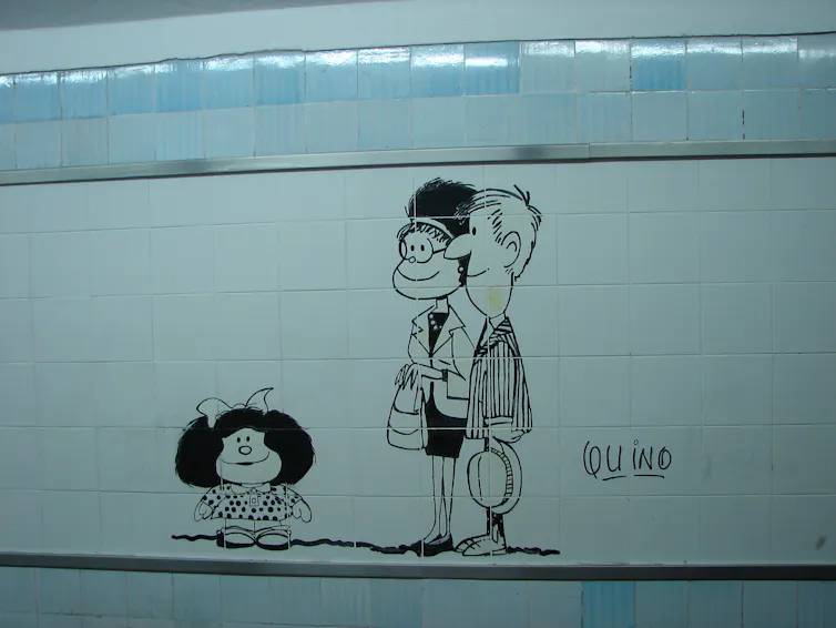 Mafalda in the Tube