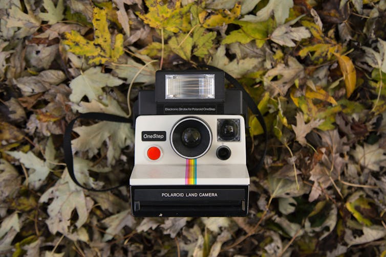 Old polaroid camera.