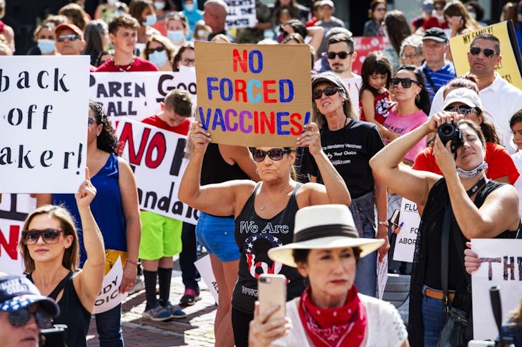 Manifestation contre la vaccination