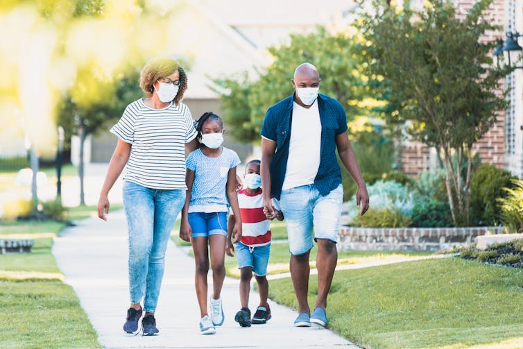 Exercise is one of the things families can do together, even during a pandemic.