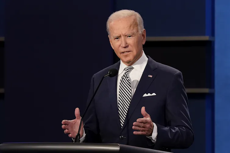 Biden during the first presidential debate.