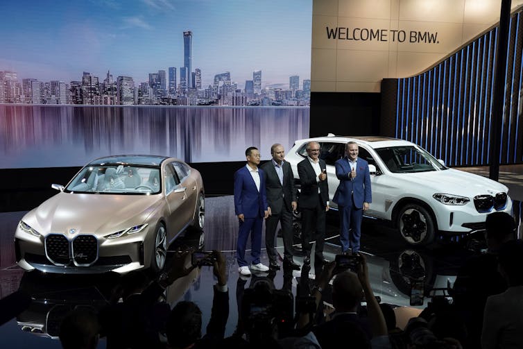 Ford, Nissan y BMW presentaron nuevos autos eléctricos y SUV en la feria Auto China 2020 en Beijing.