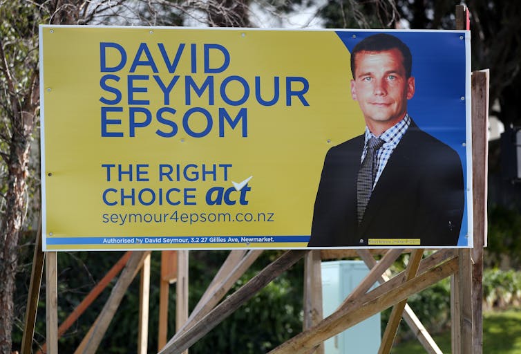 billboard advertising a politician