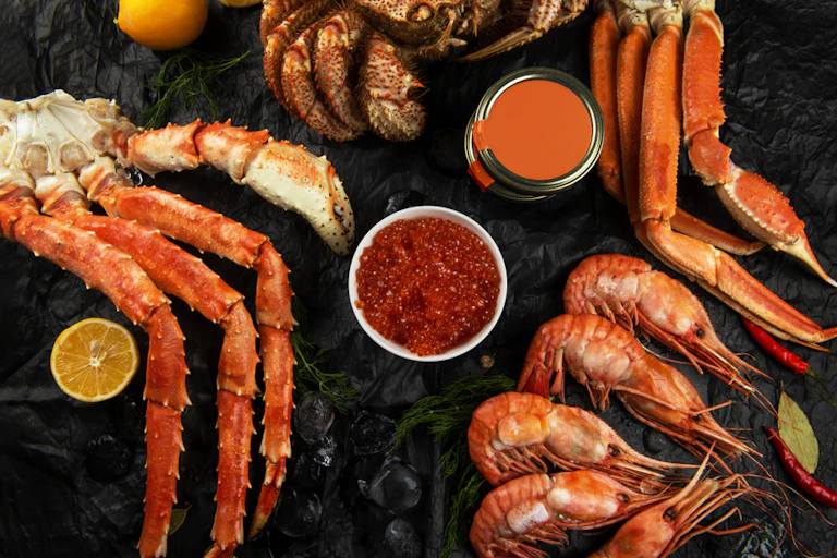 A platter of shellfish