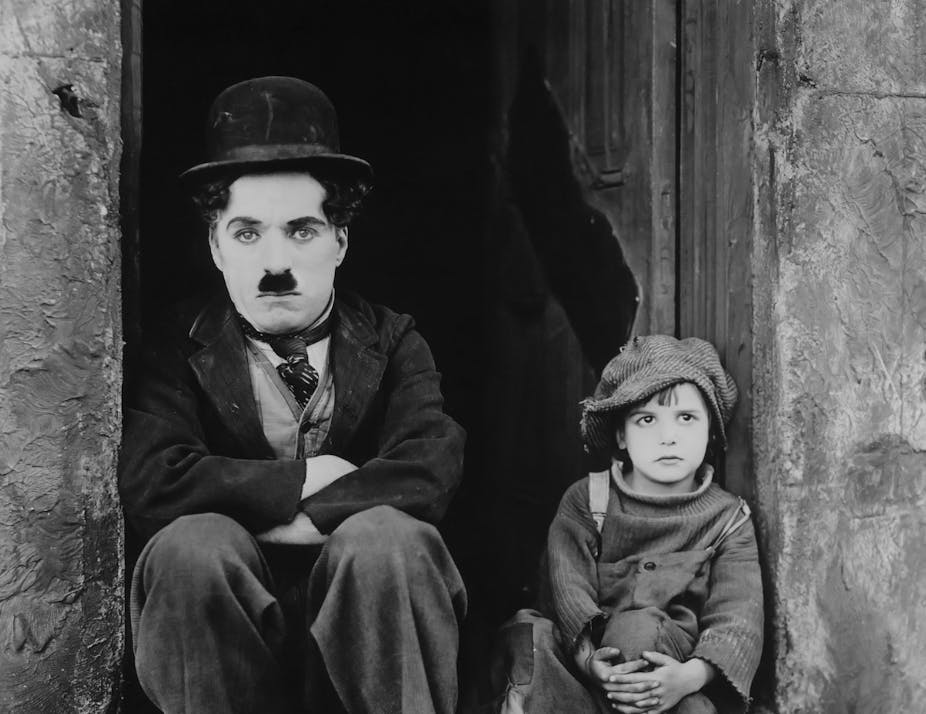 Charlie Chaplin in The Kid (1921). 