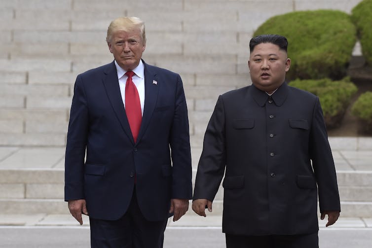 Donald Trump and Kim Jong Un