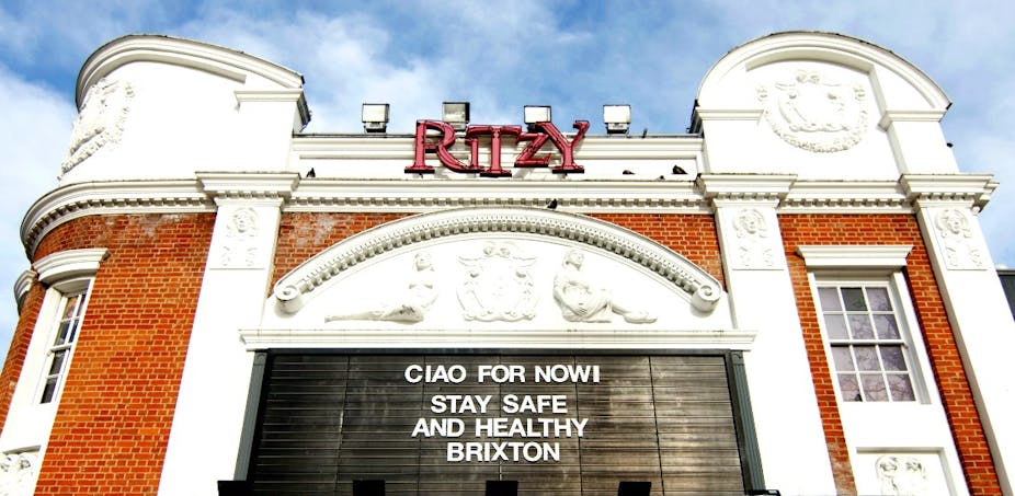 Exterior of Ritzy Cinema in Brixton.