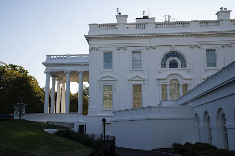 A view of the White House