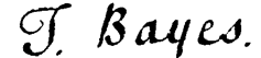 Signature de Bayes, à la plume