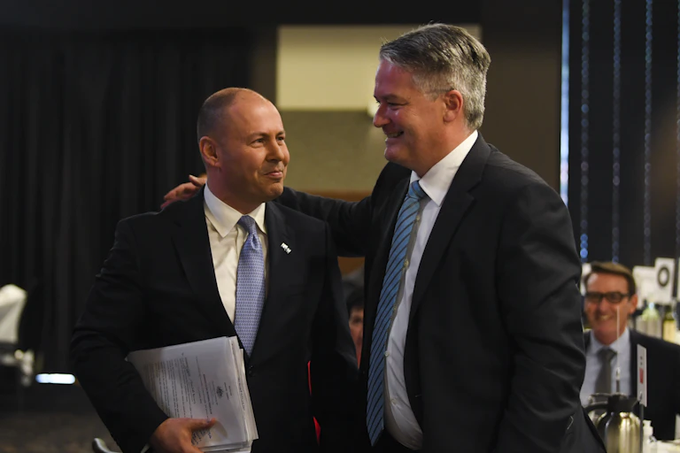 Josh Frydenberg and Mathias Cormann