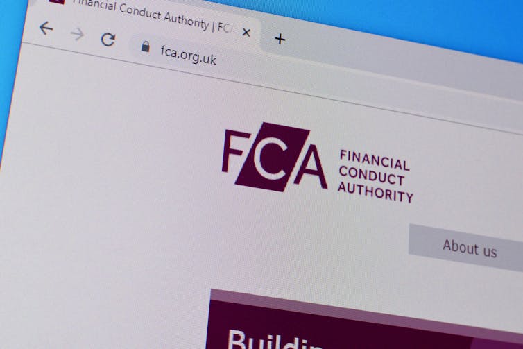 FCA web page