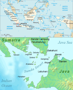 Map of Krakatoa.