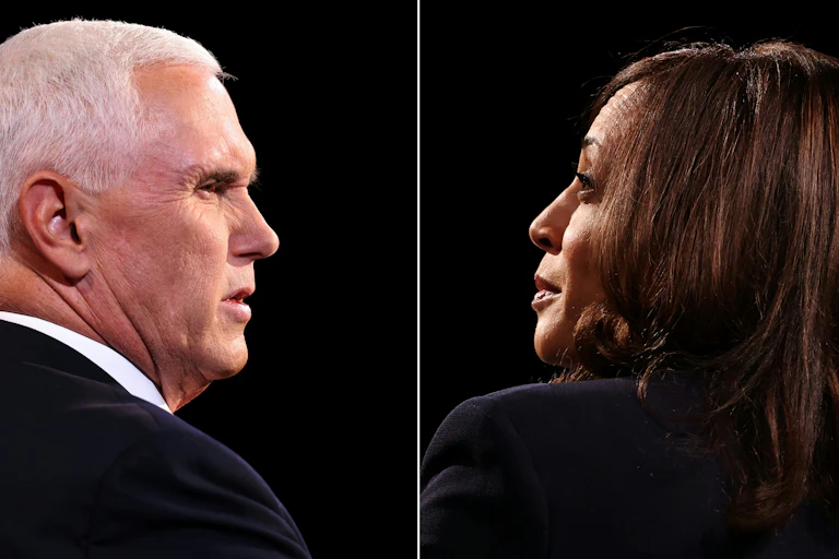 Vice President Mike Pence and Democratic vice presidential nominee, Sen. Kamala Harris