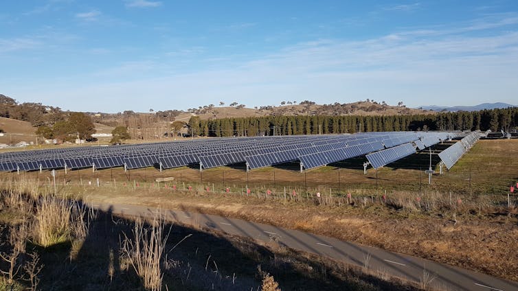 A solar farm