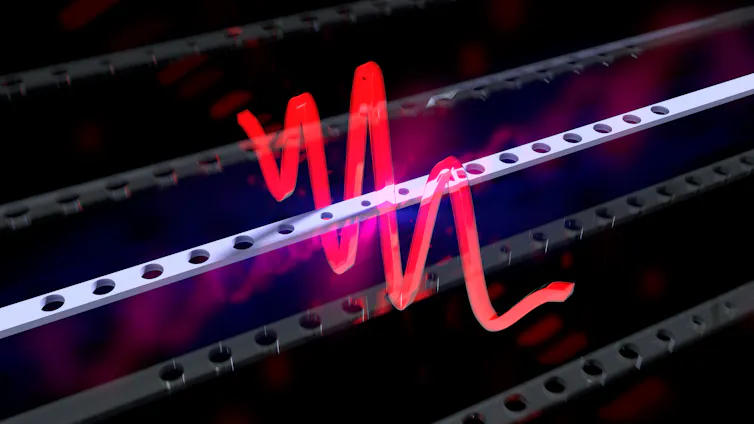 Illustration of a wave function.