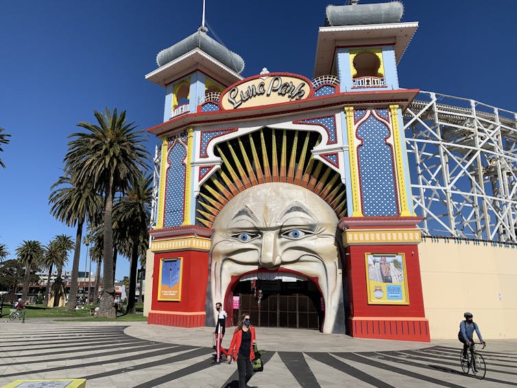 Entrance to Luna Park in St Kilda