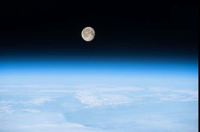 Picture of the Moon above the Earth's atmosphere