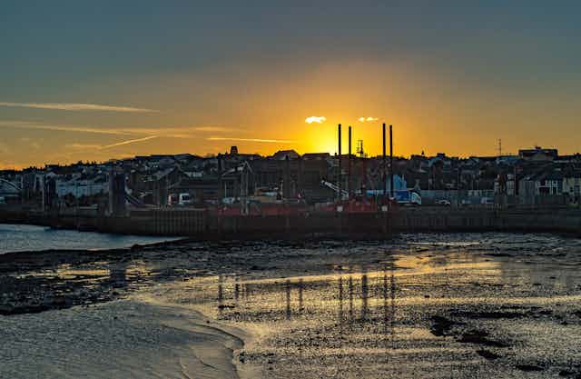 Sunset at Holyhead, Wales