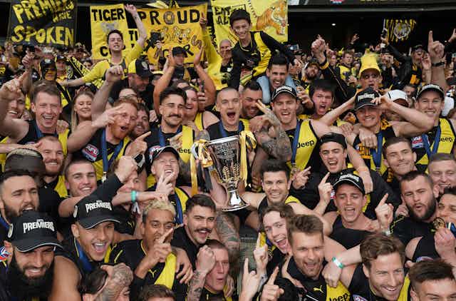 Richmond FC players and fans
