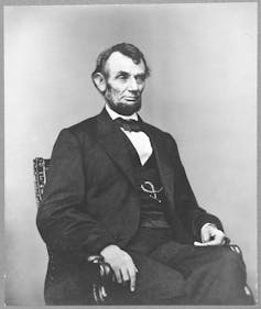 A portrait of Abraham Lincoln