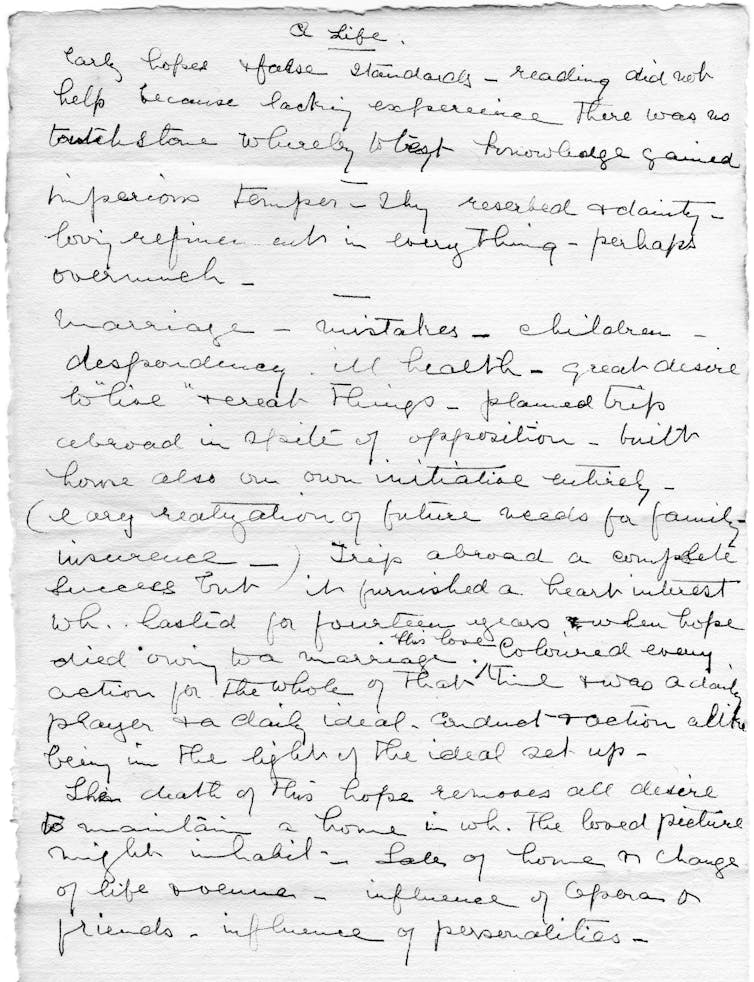 A fragment from Bryant's letters