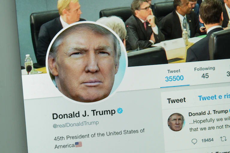 Donald Trump's Twitter page
