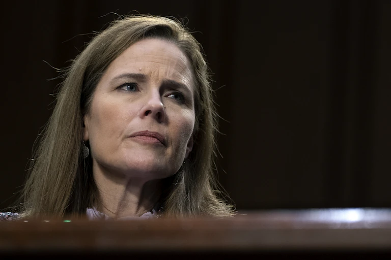 Supreme Court nominee Amy Coney Barrett testifies during her confirmation hearings