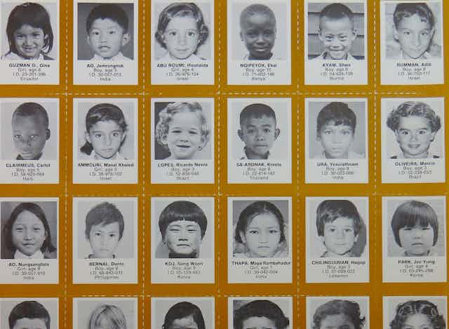 Old profile photos of children