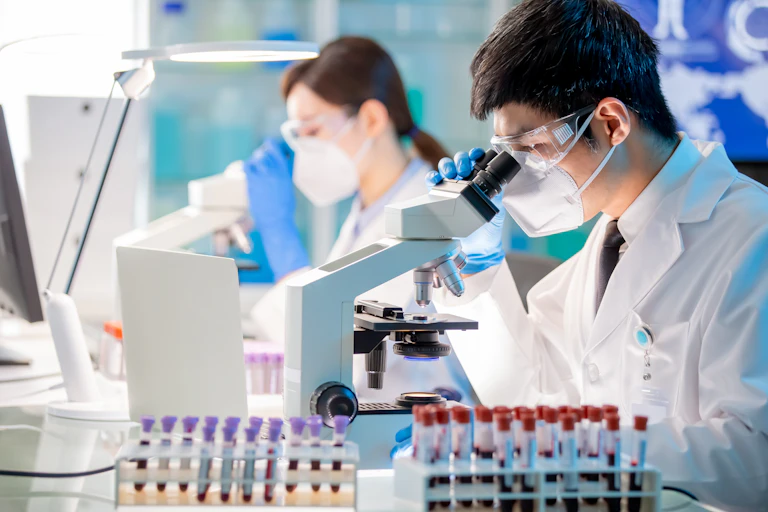 Scientists in a lab.