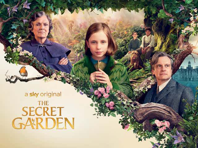 Promotional image with all characters set within the garden.