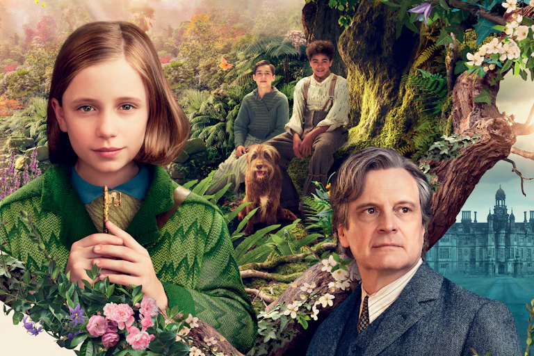 Promotional image with all characters set within the garden.
