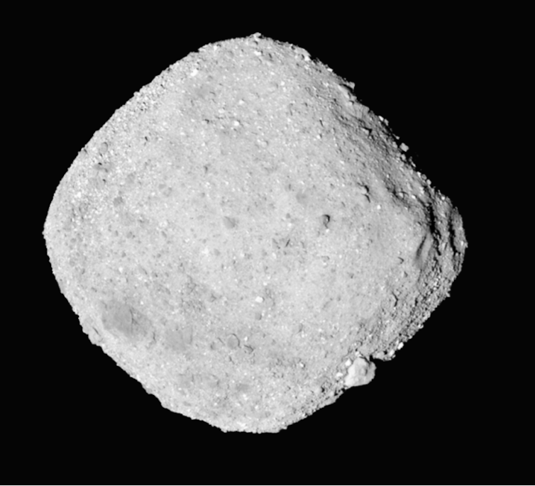 Image of Bennu taken by OSIRIS-REx in 2018.