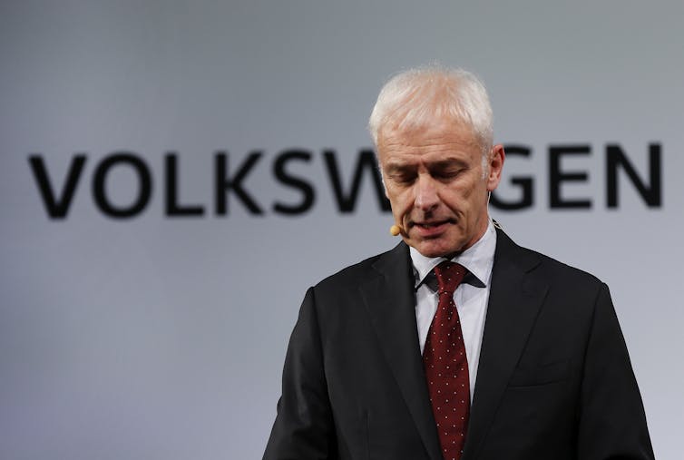 Volkswagen CEO Mattias Muller.