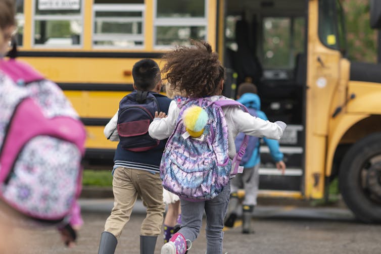 Some educators worry about transporting schoolchildren at dusk.