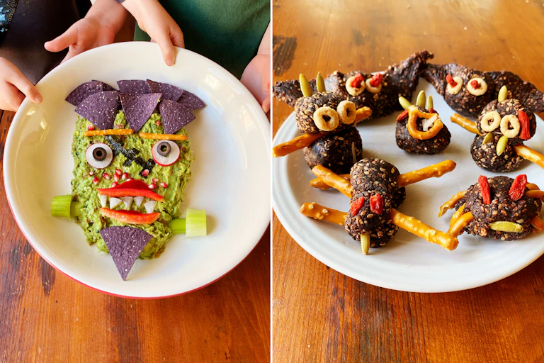 Healthy Halloween treats.
