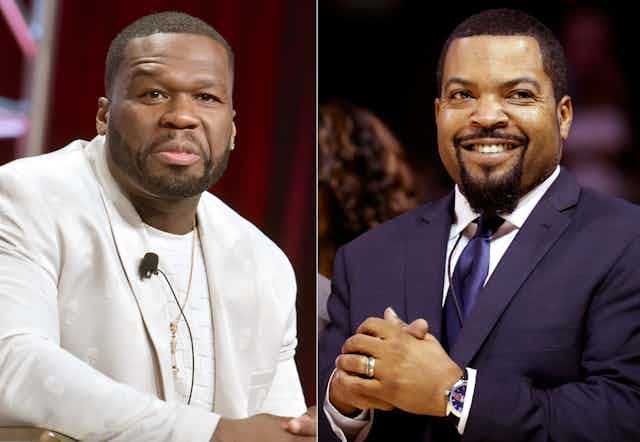 Rappers 50 Cent and Ice Cube