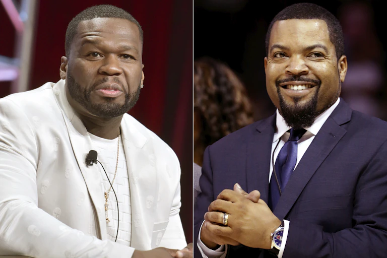 Rappers 50 Cent and Ice Cube