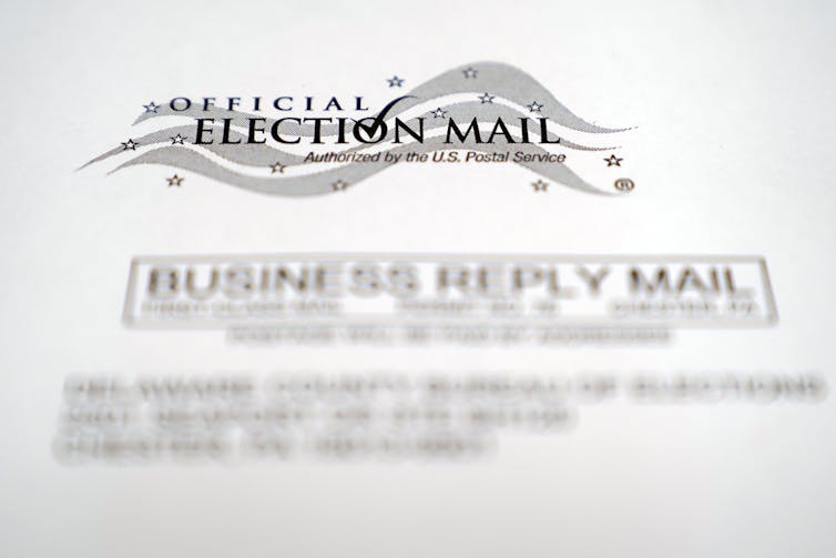 An absentee ballot