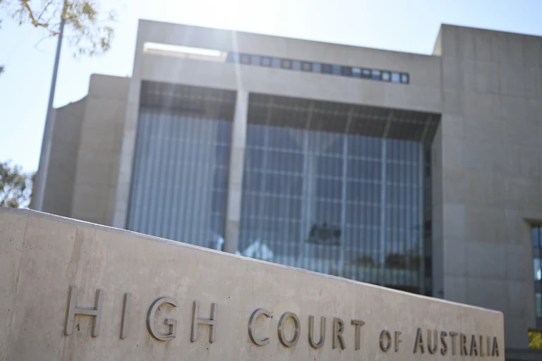 Exterior of High Court building, Canberra
