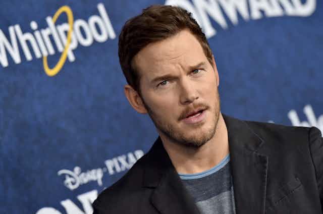 Actor Chris Pratt poses during the premiere of his recent film, 'Onward.'