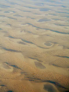 Large sand dunes